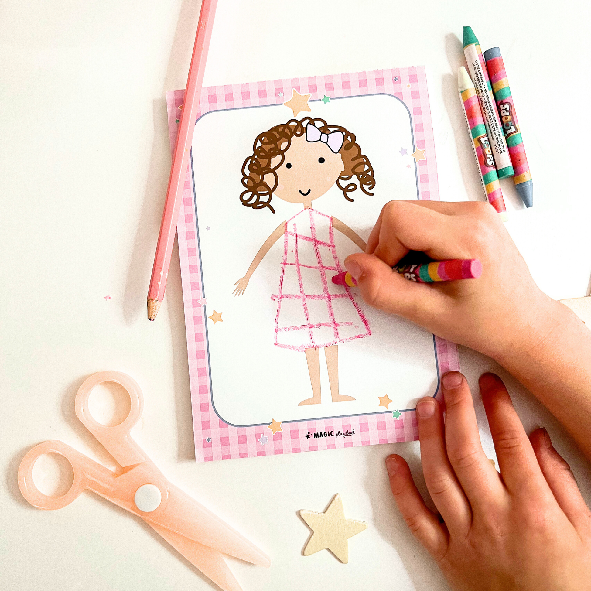 Dress-a-Doll Pretend Play Notepad - MagicPlaybook