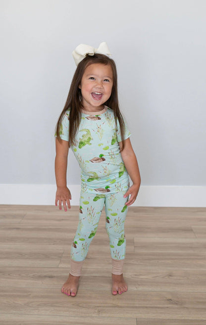 Ducks & Gators Two Piece Pajama - Sweet Bay Clothing