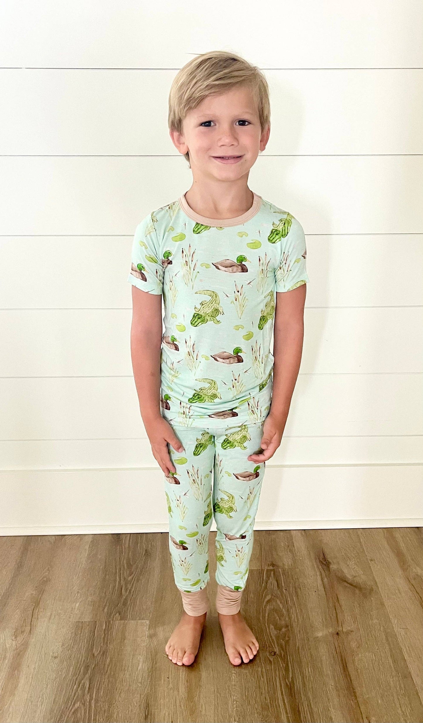 Ducks & Gators Two Piece Pajama - Sweet Bay Clothing