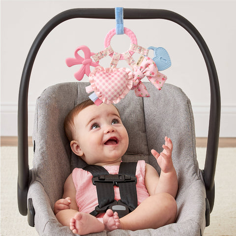 Bitzy Busy Ring™ Teething Activity Toy - Bow Set