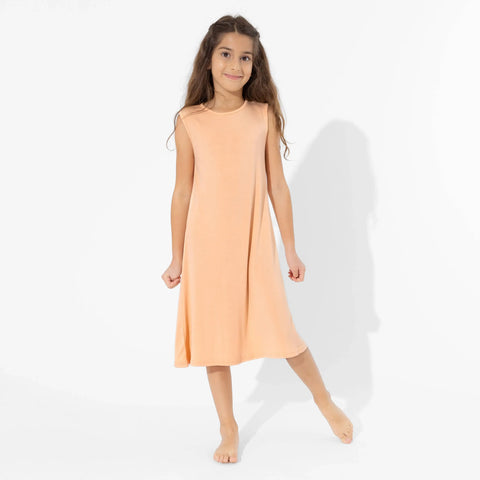 Sleeveless Bamboo Dress - Peach Fuzz
