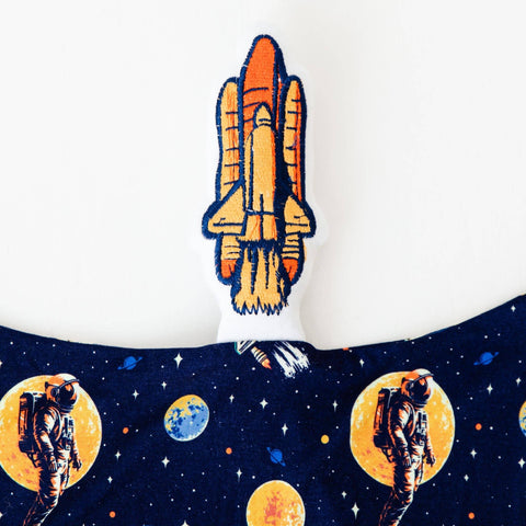 Astronaut Rocketship Bamboo Snuggle Lovey