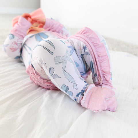 Samantha Bows Zip Bamboo Pajama