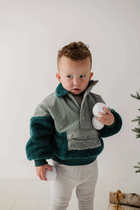 Sherpa Pullover - Sea Pine