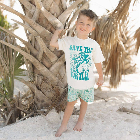 Save the Sea Turtles Ocean Conservation Kids T-Shirt
