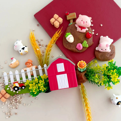 Farm KidDough Play Kit | Green Apple Scented