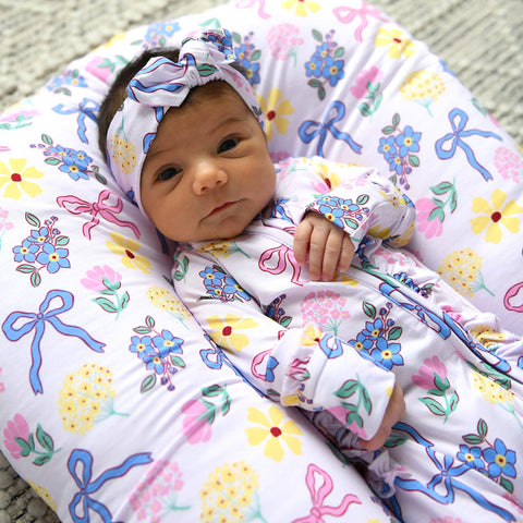 Evie Ruffle Zip Bamboo Pajama