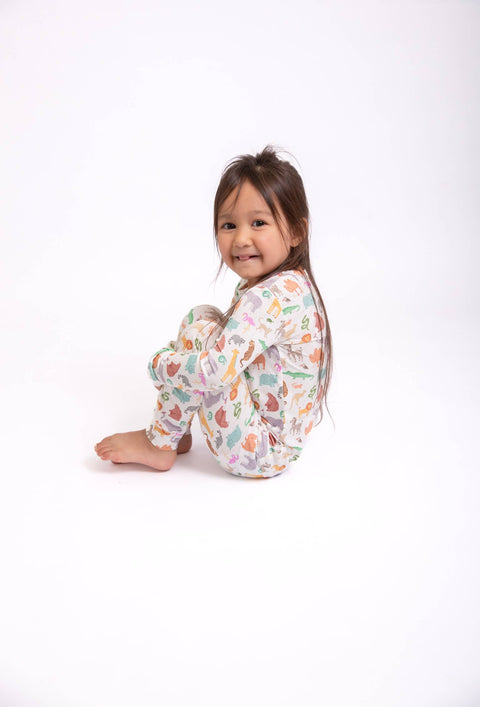 Zoo Crew Bamboo Pajama Set for Kids