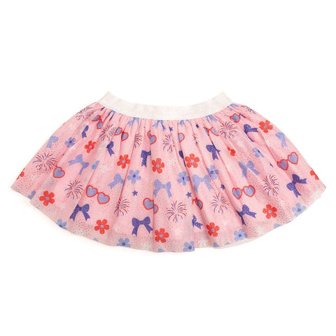 Red, White, & Cute Girls Tutu Skirt