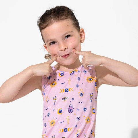 Sleeveless Bamboo Dress - The Eye Pink