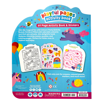 Playful Pages Activity Book: Unicorn Party