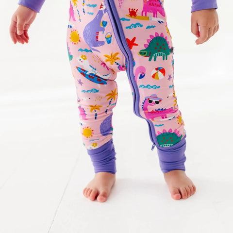 Diva Dinos Bamboo Convertible Footie