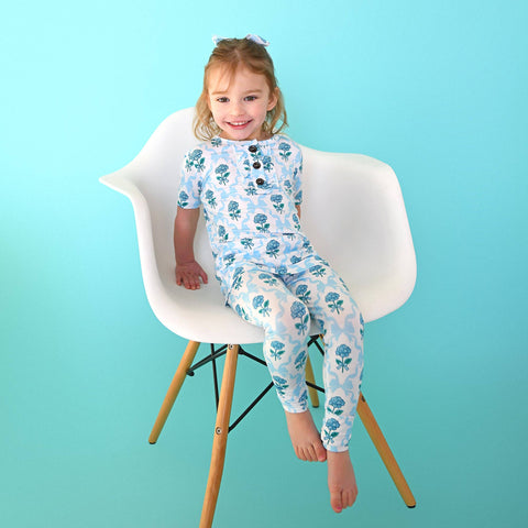 Savannah Ruffle Bamboo Girls Lounge Set