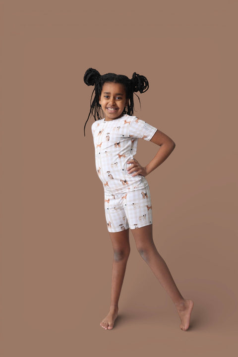 Kids Bamboo Short Set - Pawfect Pals