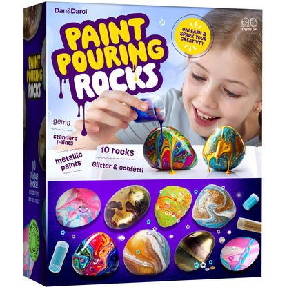 Paint Pouring Rocks Craft Kit