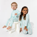 Slumber Stripes Convertible Footie Bamboo Pajama - Bellabu Bear
