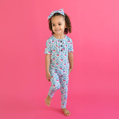 Cherry Bamboo Girls Lounge Set