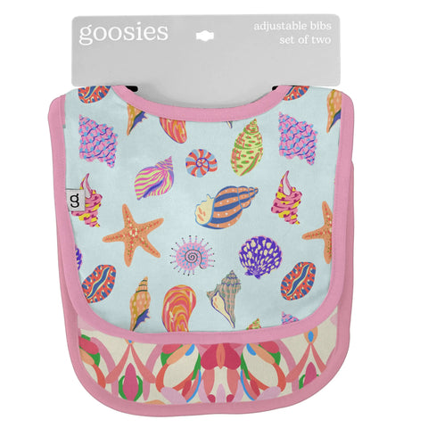 Beach Seashells Bib Set