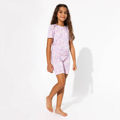 Enchanted Unicorn Bamboo Kids Pajama Short Set - Bellabu Bear