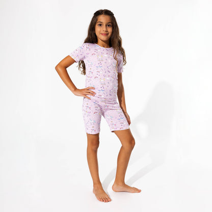 Enchanted Unicorn Bamboo Kids Pajama Short Set - Bellabu Bear