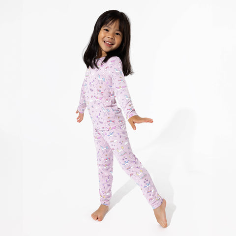 Enchanted Unicorn Bamboo Kids Pajamas - Bellabu Bear
