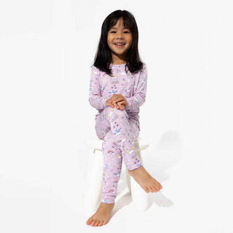 Enchanted Unicorn Bamboo Kids Pajamas - Bellabu Bear