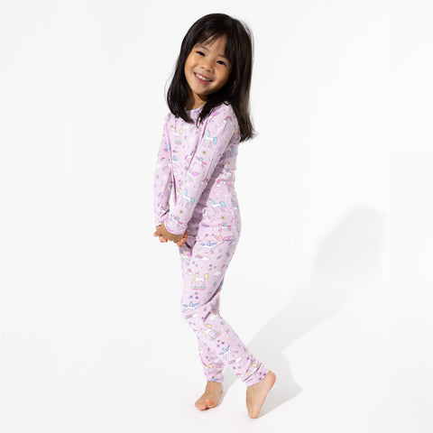 Enchanted Unicorn Bamboo Kids Pajamas - Bellabu Bear