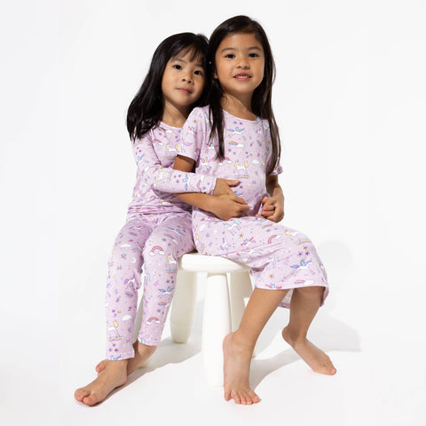 Enchanted Unicorn Bamboo Kids Pajamas - Bellabu Bear