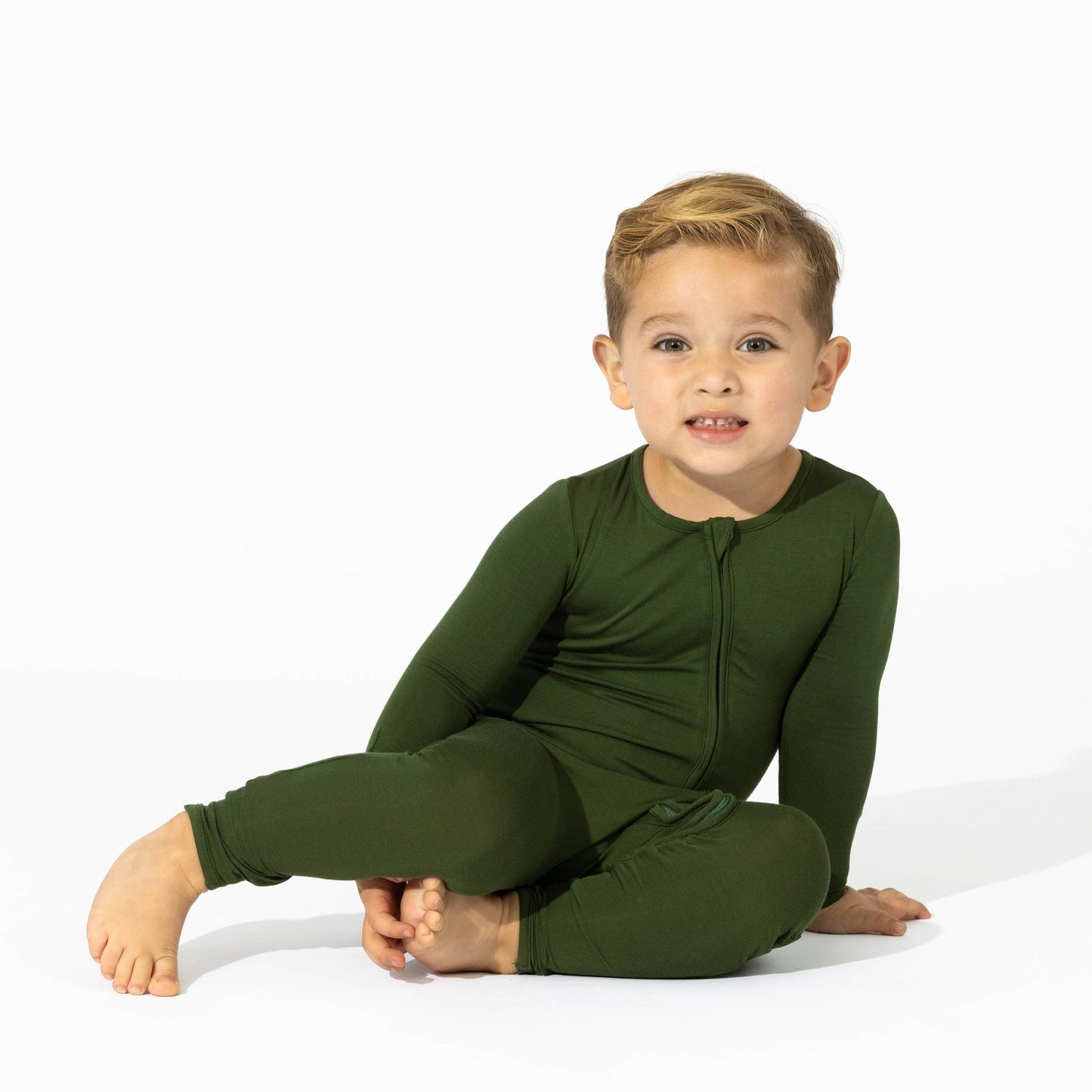 Evergreen Bamboo Convertible Footie Pajama - Bellabu Bear