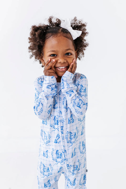 Blue Pony Club Convertible Footie