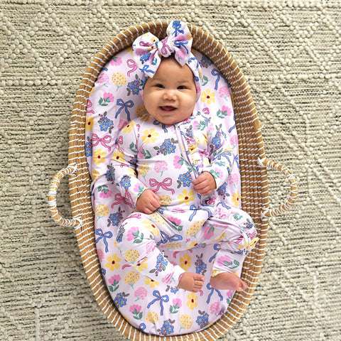 Evie Ruffle Zip Bamboo Pajama