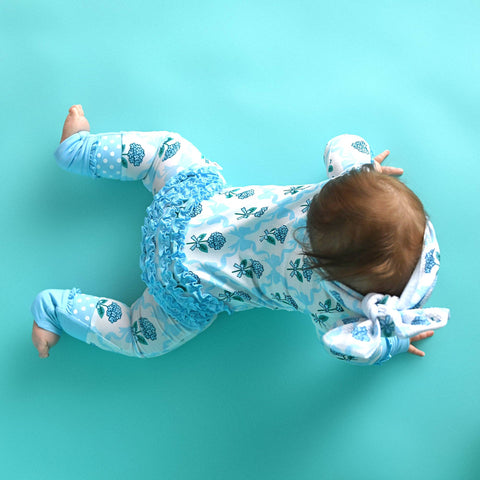 Savannah Ruffle Zip Bamboo Pajama