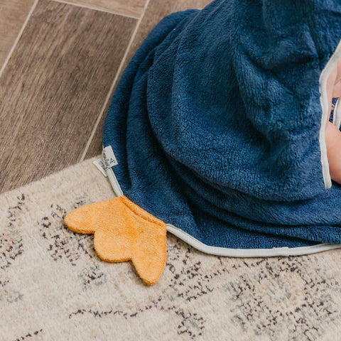 Character Bamboo Hooded Kids Towel - Pebbles
