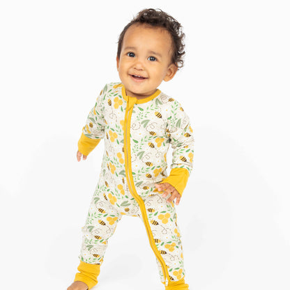 Happy Honey Bees Bamboo Baby Pajamas