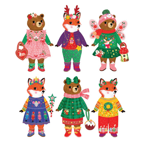 Merry Woodland Magnetic Dress-up Play Set