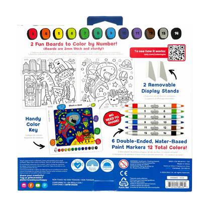 Colortopia Paint Marker By Number Kit: Epic Adventure