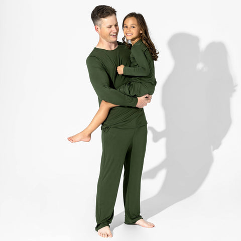Girls' Long Sleeve Bamboo Dress/Nightgown - Evergreen