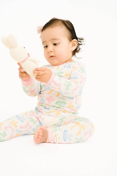 Pastel Bow Bamboo Set