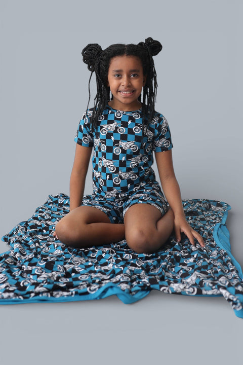 Kids Bamboo Short Set - Moto Mayhem