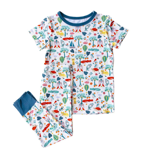 Bamboo Pajama Set - Florida