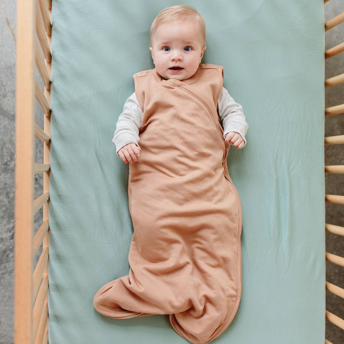 Bamboo + Organic Cotton Sleepbag: Sandstone