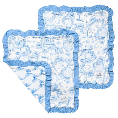 Bamboo Ruffled Security Blanket Set - Vintage Carnival
