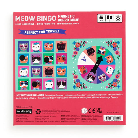 Meow Bingo! Magnetic Board Game