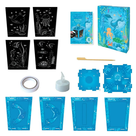 Totally Twilight Sea Life Lantern Scratch Art Set