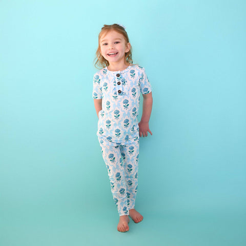 Savannah Ruffle Bamboo Girls Lounge Set