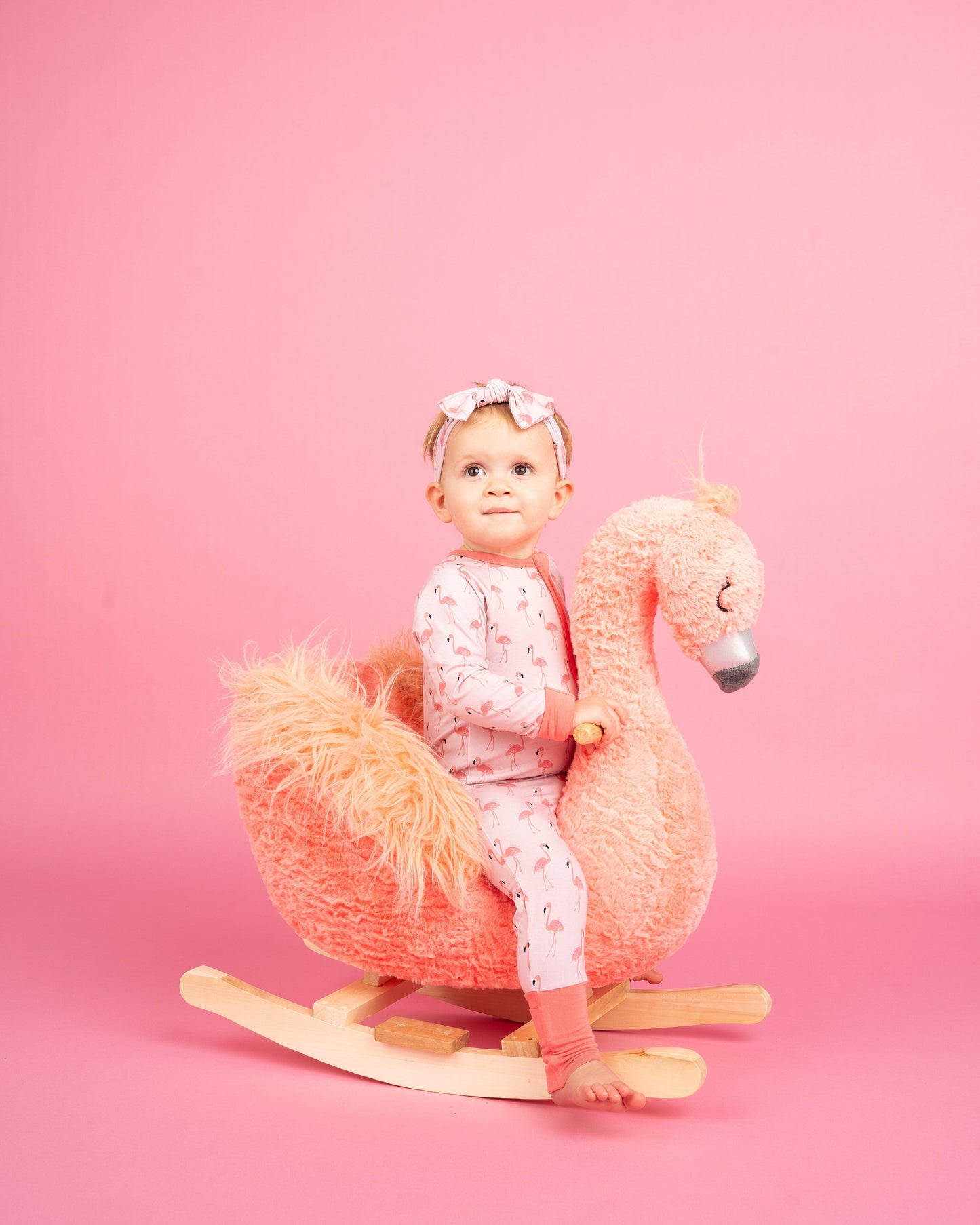 Fancy Flamingo Bamboo Baby Pajama - Emerson and Friends