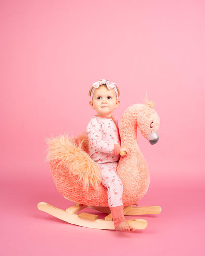 Fancy Flamingo Bamboo Baby Pajama - Emerson and Friends