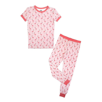 Fancy Flamingo Kids Bamboo Pajama Set - Emerson and Friends