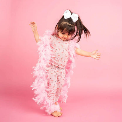 Fancy Flamingo Kids Bamboo Pajama Set - Emerson and Friends