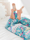 Fancy Me Floral Bamboo Ruffle Pajama Set - RuffleButts + RuggedButts